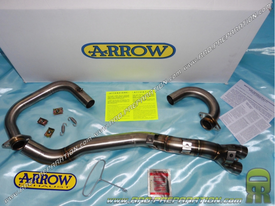 ARROW Colector de escape sin catalizar Racing para motocicleta SUZUKI DR 600 R/S de 1985 a 1990