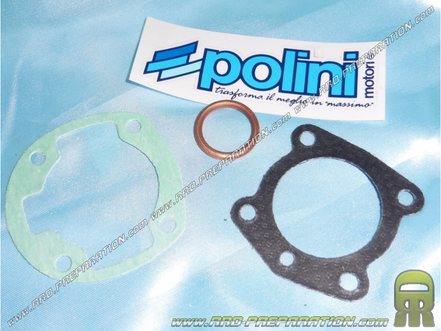 Pack joint pour kit / haut moteur Ø46mm 70cc POLINI normal ou polygonal aluminium ou fonte air sur Peugeot 103