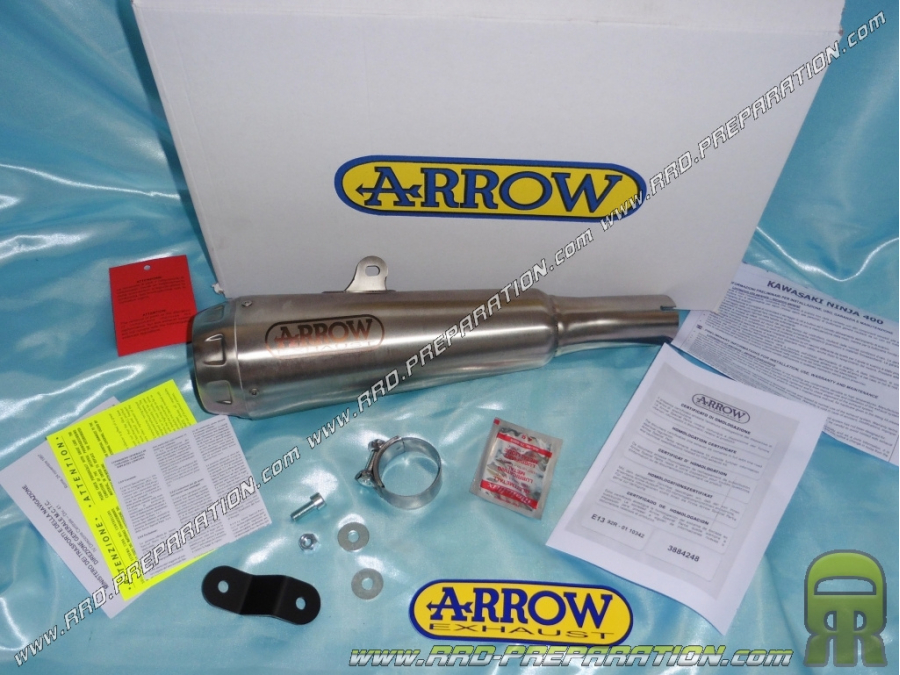 ARROW PRO RACE silencer for ORIGIN or ARROW collector for Kawasaki Ninja 400 2018