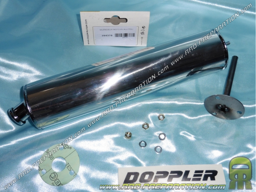 Silencer, aluminum DOPPLER cartridge 3 holes between axis 40mm for ER1 muffler or other passage on the right