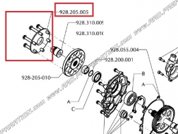 Brida de fijación de hélice POLINI para ULM THOR 200cc y 250cc