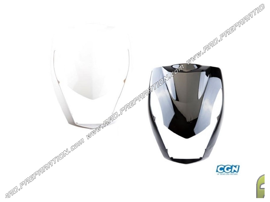 Apron, CGN front face for PEUGEOT KISBEE scooter before 2018, black or white