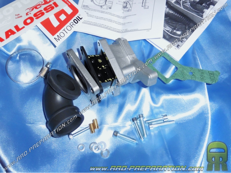 Kit admisión MALOSSI X360 (tubo + válvulas) Ø24 a 32 en VESPA PX, T5 80, 125, 150 2T