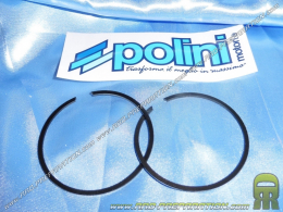 Jeu de 2 segments POLINI Ø57,5 X 1,5mm pour kit Ø57,5mm 110cc Polini fonte sur scooter VESPA 50cc 2T PK, HP, SPECIAL.