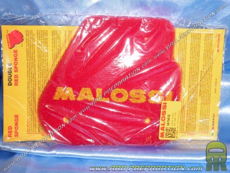 foam air filter MALOSSI RED SPONGE for airbox horizontal scooter minarelli origin (nitro, aerox ...)
