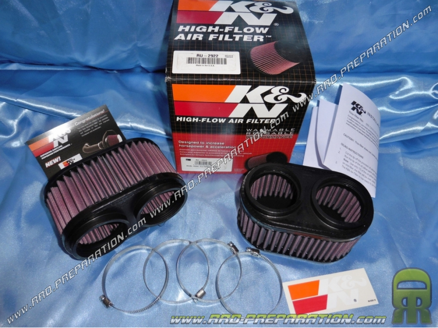 Filtro de aire COMPETITION <span translate="no">K&N</span> para moto SUZUKI GSX KATANA, GSXF, GSXR, BANDIT... 600cc, 750cc, 1100