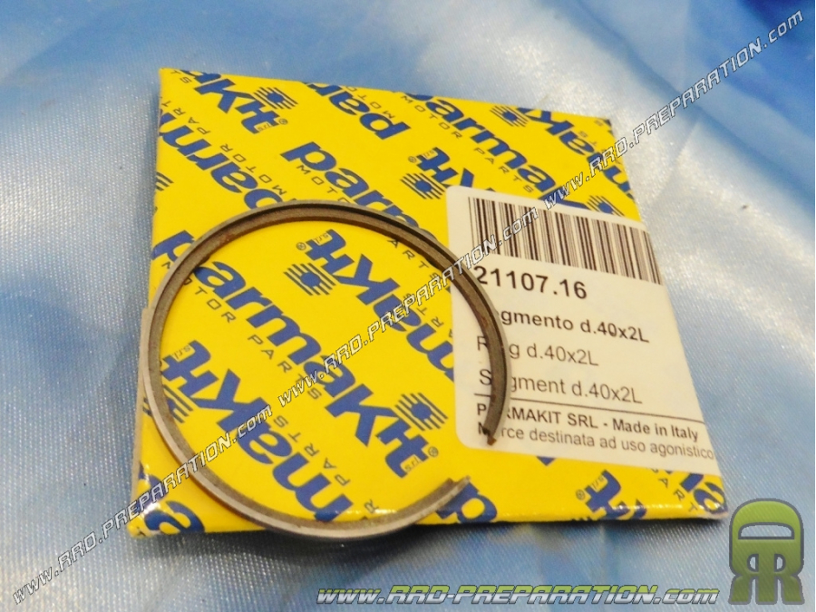 Segmento en L Ø40mm x 2mm cromado sobre aluminio kit de aire PARMAKIT RACING 6 transfers para Peugeot 103 / fox / HONDA wallaroo