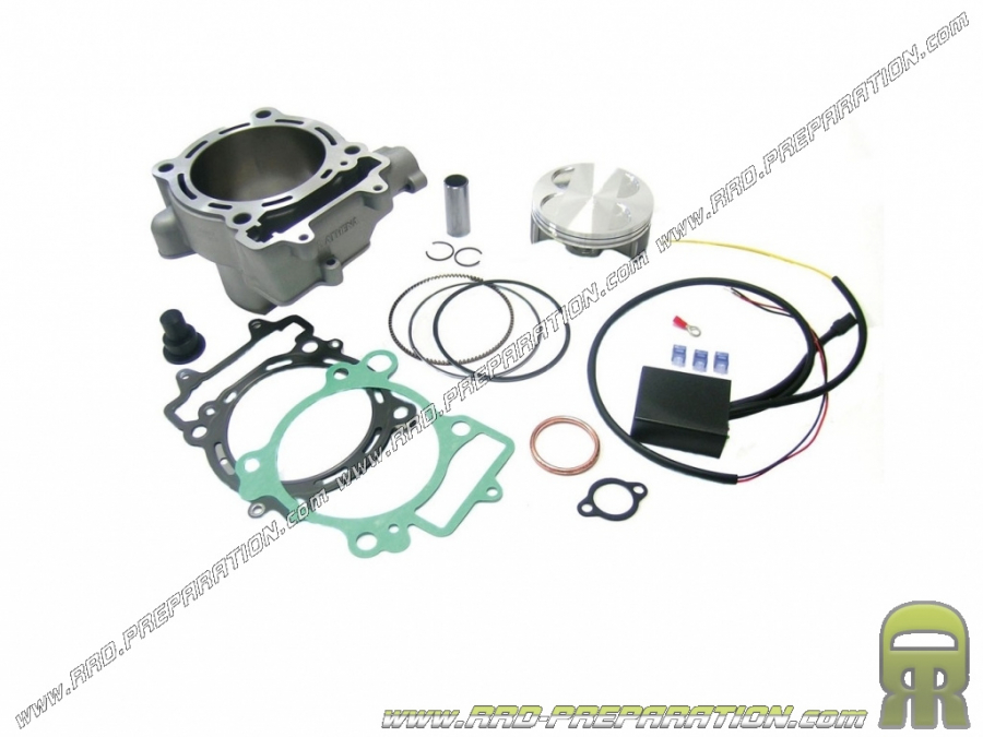 Kit 490cc Ø100mm ATHENA racing avec boitier de reprogrammation pour QUAD / ATV KAWASAKI KFX 450 R de 2008 a 2014