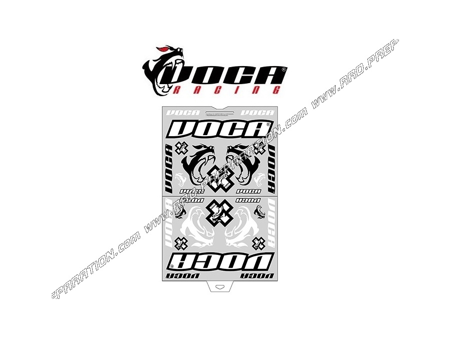 Set of 12 stickers ATHENA racing high temperature in special aluminum
