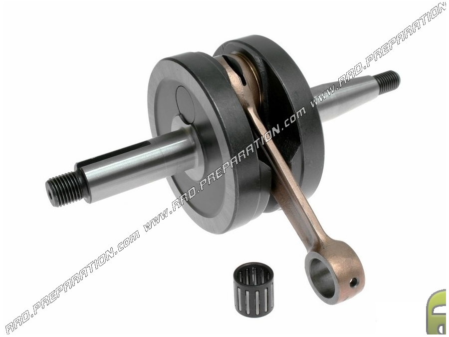 Crankshaft, connecting rod assembly Top Racing 39mm stroke (Ø17mm silks) for mécaboite minarelli am6 engine Crankshaft, connecting rod assembly Top Racing 39mm stroke (Ø17mm silks) for mécaboite minarelli am6 engine