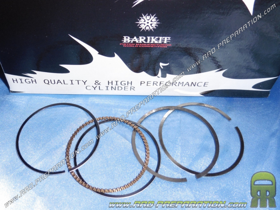 Set of Ø57.4mm segments for BARIKIT aluminum 150cc kit on YAMAHA YBR, XT R and XT X 125cc motorcycle