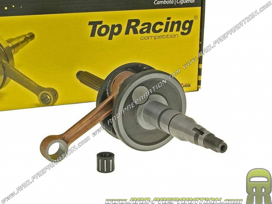 Crankshaft, connecting rod assembly TOP RACING shaft Ø10mm vertical minarelli (ACTIVE MBK, YAMAHA BELUGA, GARELI PONY ...