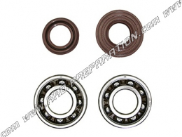 Reinforced crankshaft bearing kit C4 riveted steel cage + spy P2R minarelli scooter (booster, bws, nitro,...)