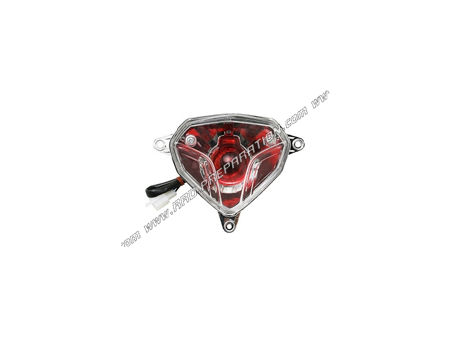 Rear light for scooter MBK NITRO, YAMAHA AEROX 2013 REPLAY transparent with indicators