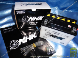 Maintenance-free battery NHK YB4L-B 12v 4Ah for motorcycle, mécaboite, scooters...