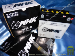 Maintenance-free battery NHK YB5L-B 12v 5Ah for motorcycle, mécaboite, scooters