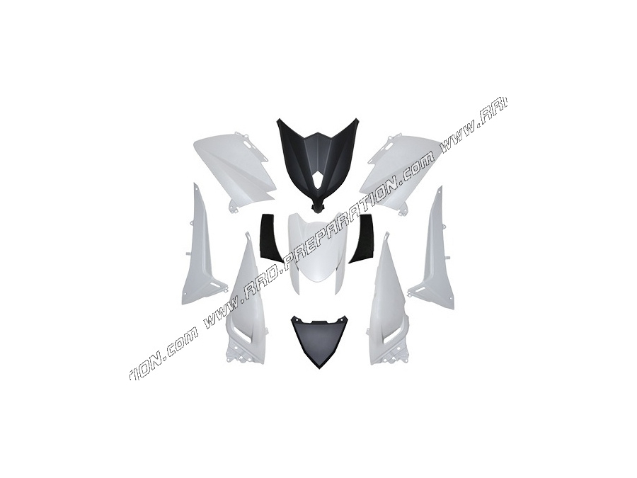 Kit 11 pièces de carénage / protection P2R pour maxi-scooter YAMAHA T-MAX 530cc de 2012 à 2014