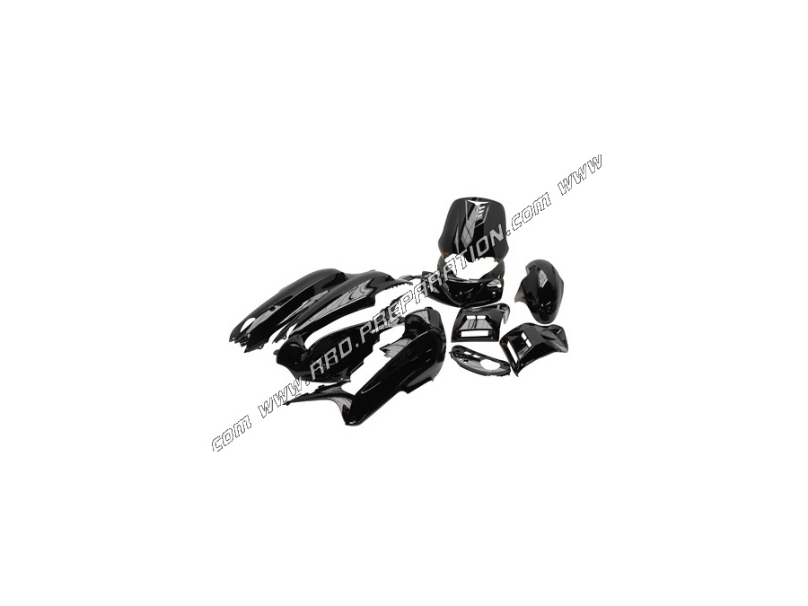 Kit 12 pièces de carénage P2R pour GILERA RUNNER 50cc de 1997 à 2005 blanc ou noir peint aux choix