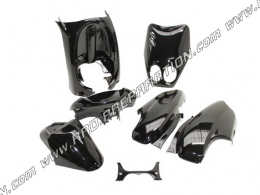 Kit 7 pièces de carénage P2R pour MBK OVETTO et YAMAHA NEO'S de 1996 à 2007 noir ou blanc