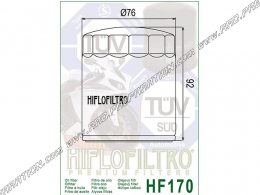 Oil filter HIFLO FILTRO HF170B for motorcycle HARLEY-DAVIDSON 1340 FXRS-CON, 883 XLH Sportster ... from 1991