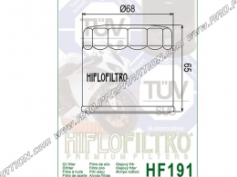  Filtre à huile HIFLO FILTRO HF191 pour maxi scooter, moto PEUGEOT METROPOLIS, TRIUMPH DAYTONA, SPEED FOUR, BONNEVILLE