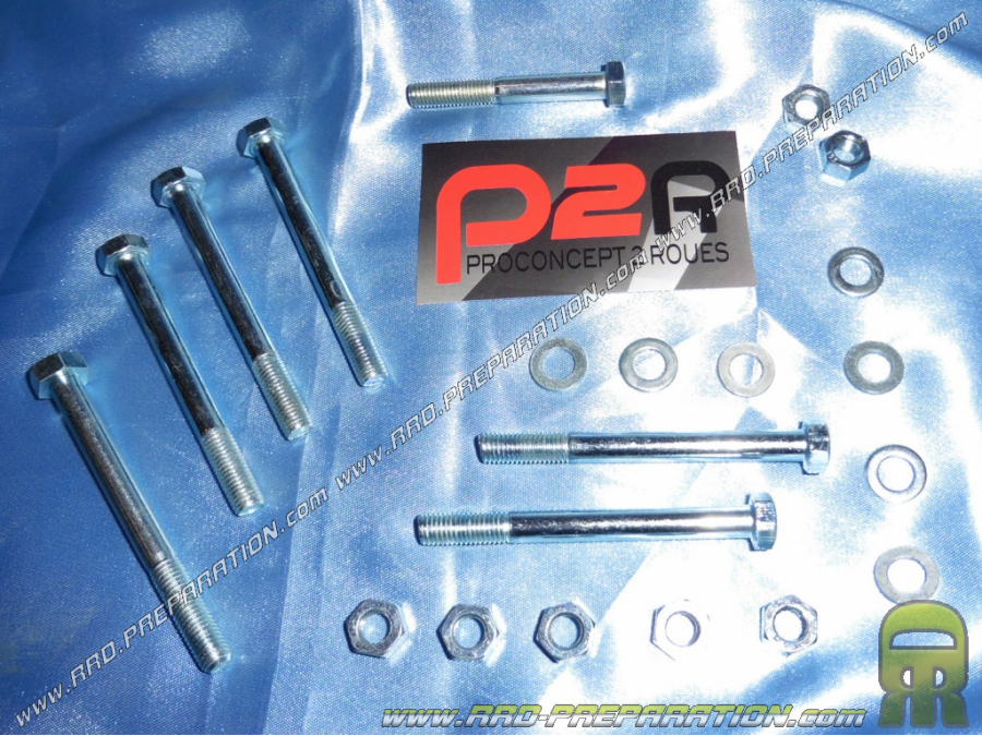 Crankcase hardware kit type P2R for MBK 51, MOTOBECANE AV10, WING, CLUB, MAGNUM RACING ...