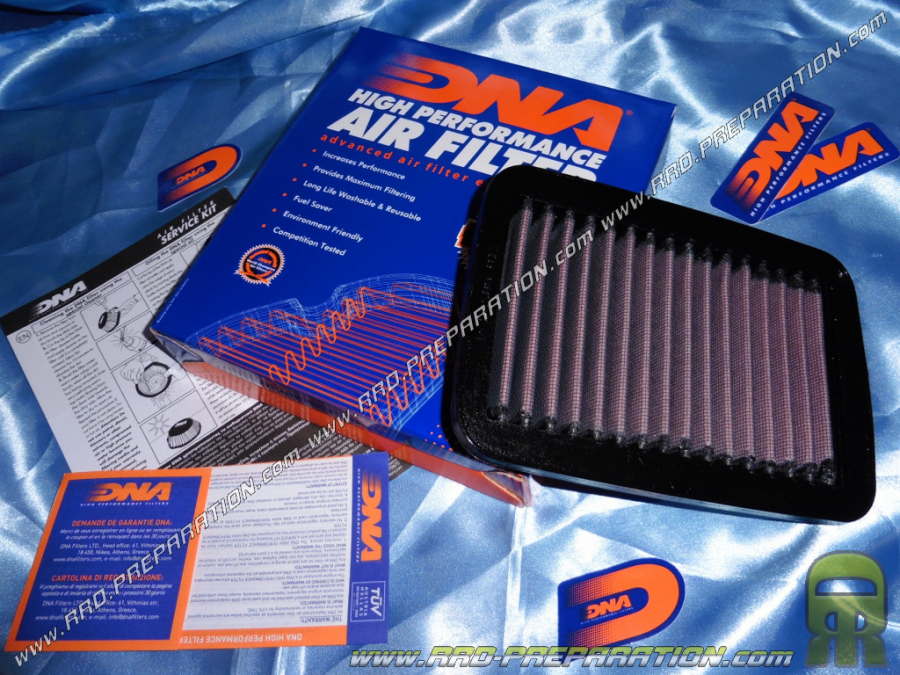 Filtro de aire DNA RACING para caja de aire original en moto SUZUKI GSX 650 F, GSF 1200 BANDIT, GSF 600 BANDIT, ...