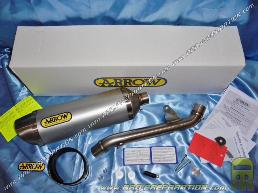 Silencieux d'échappement ARROW THUNDER pour HONDA CBR R 125cc 4T a partir de 2011