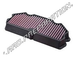 DNA RACING air filter for original air box on Kawasaki ER-6F 650 and ER-6N motorcycle from 2012 to 2015