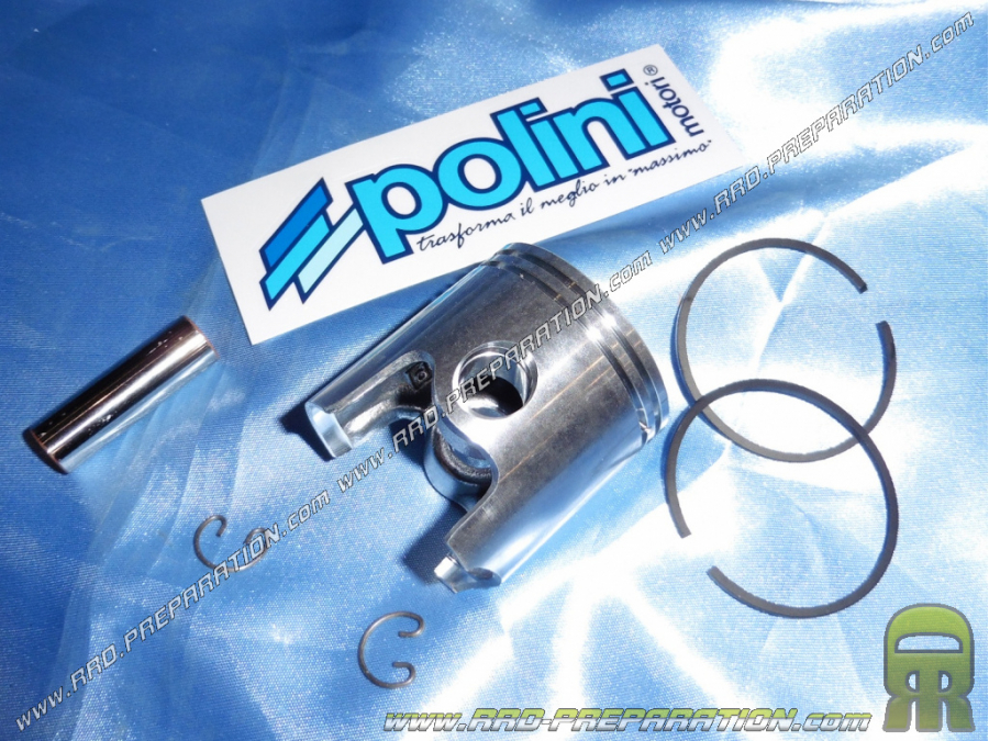 Piston POLINI Ø46mm bi-segment pour kit 70cc POLINI en fonte sur GARELLI NOI 50cc