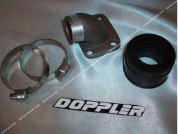 Codo tubo DOPPLER ER2 Ø19 montaje flexible con manguito para MBK 51 / motobecane av10