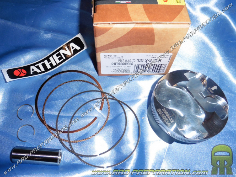 Pistón de recambio Ø76mm del 250 Ø76mm kit de carreras ATHENA para HUSQVARNA TE, TC, TXC, SMR 250 de 2006 a 2009