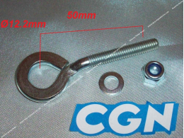 CGN chain tensioner for wheel axle Ø11 to 12mm on MBK 51