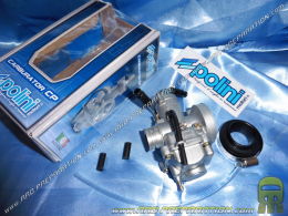 Carburateur POLINI CP 17,5 souple, starter câble avec graissage séparé, starter à câble spécial filtre Ø34 a 36mm
