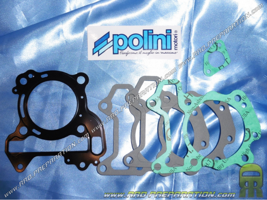 Pack joint pour kit haut moteur POLINI 209cccc Ø74mm sur scooter APRILIA, PIAGGIO, GILERA,...