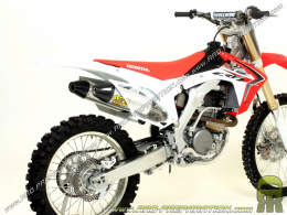 Par de silenciadores de escape ARROW THUNDER TITANIUM para colector ARROW en Honda CRF 250 R de 2014 a 2016