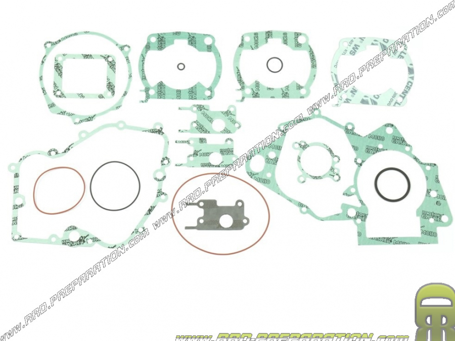 Complete gasket set (17 pieces) ATHENA for Cagiva WMX 125 engine from 1987 to 1990