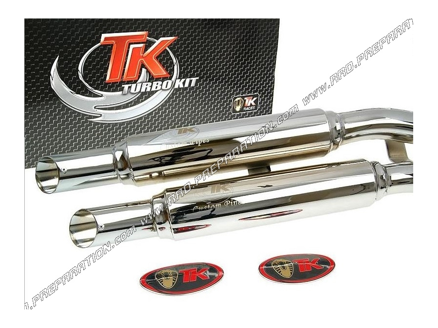 Pot d' échappement TURBOKIT TK CUSTOM pour moto KYMCO ZING 125cc 4T