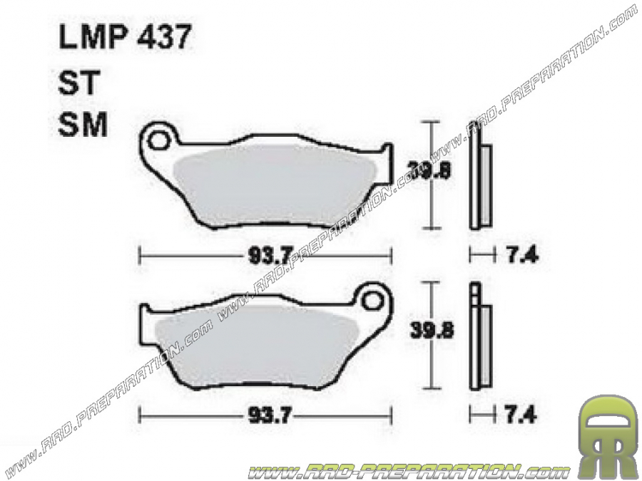 AP RACING front sintered brake pads for scooter Yamaha X-CITY, X-MAX, Mbk SKYCRUISER 125cc from 2006