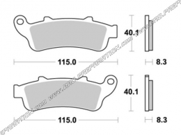 Pastillas de freno delanteras AP RACING para Honda CBF 500, CB 1000, DEAUVILLE, VFR, Kawasaki VULCAN... de 1998 a 2006