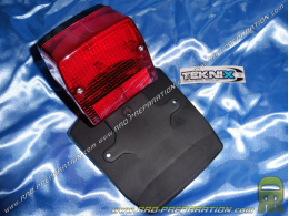 Piloto trasero TEKNIX con catadióptricos para Peugeot 103 MVL, RC X, SPX, MV... con soporte matrícula