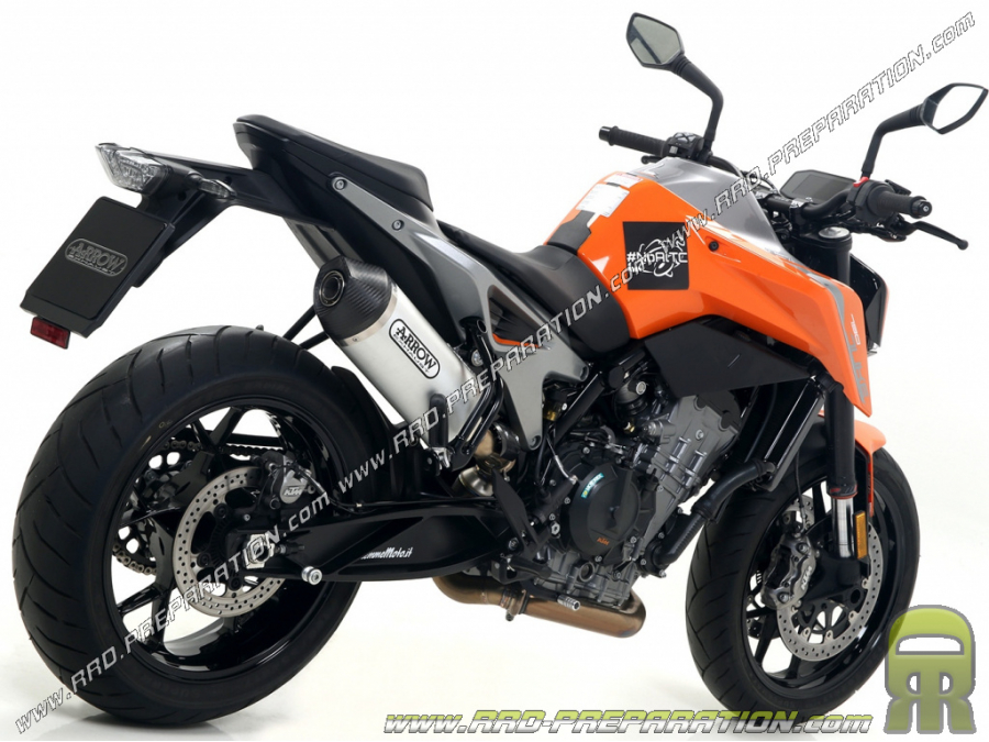 Silencieux ARROW RACE TECH pour collecteur ORIGINE ou ARROW pour KTM DUKE 790 de 2018 à 2019