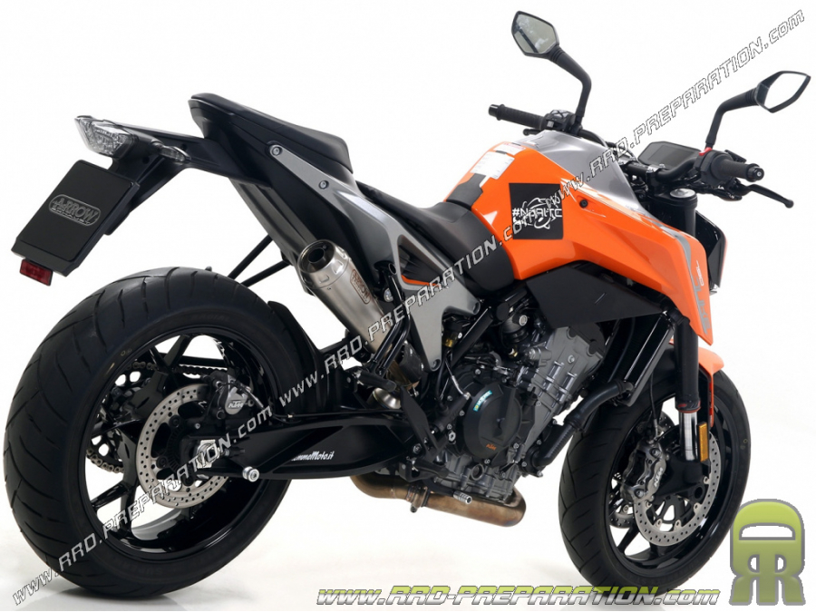 Silencieux ARROW PRO RACE pour collecteur ORIGINE ou ARROW pour KTM DUKE 790 2018 à 2019