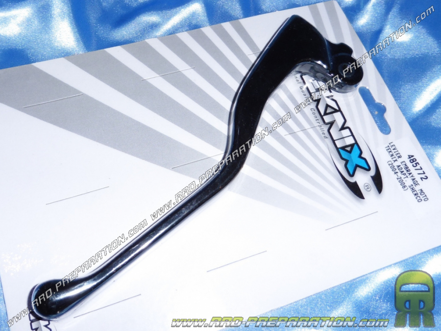 Clutch lever TEKNIX black aluminum mécaboite RIEJU RS1, MRX, MRX PRO, GPR DERBI, RRX, SPIKE, SMX, SHERCO (2004 to 2006)