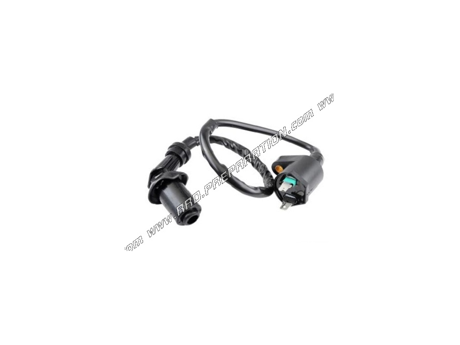 Ignition coil with anti-parasite and TEKNIX cable for 50cc 4-stroke scooter GY6, ROMA 2, ROMA 3...