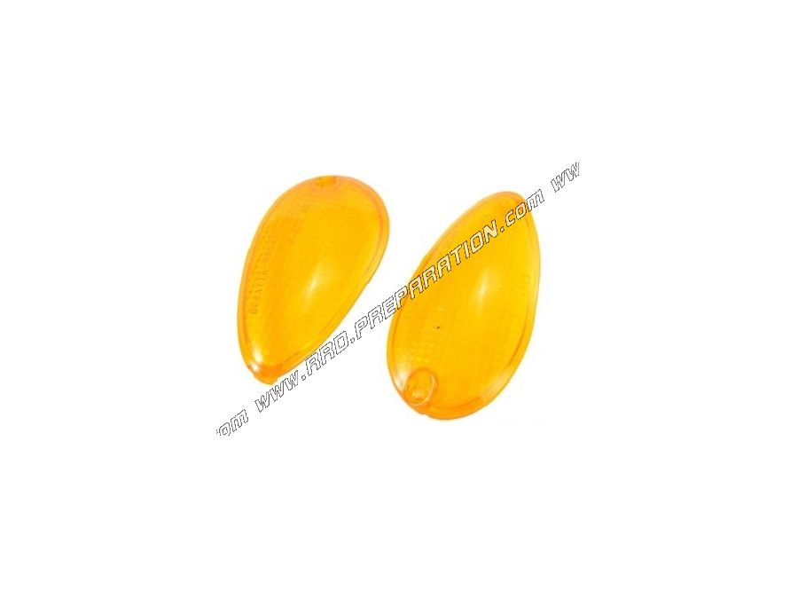 Cabochons clignotants TEKNIX orange pour scooter PIAGGIO LIBERTY