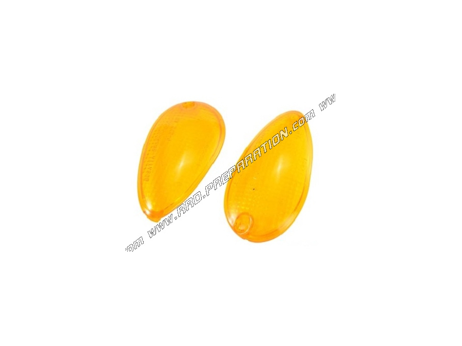 Orange TEKNIX flashing lenses for PIAGGIO LIBERTY scooter