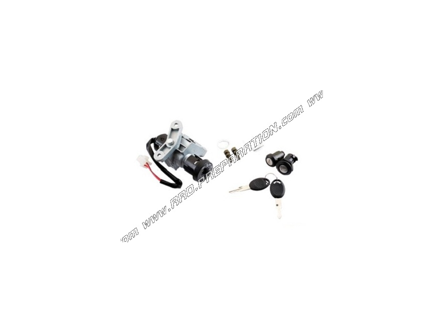 Interruptor / cerradura de maletero y sillín con 2 llaves TEKNIX para maxi scooter HONDA SH 125cc desde 2005