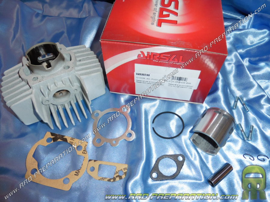 Cylinder / piston 65cc Ø45mm without AIRSAL cylinder head in aluminum for PUCH Maxi 50...(large fins)