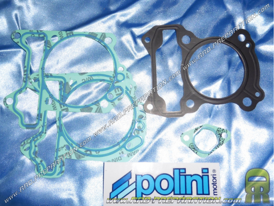 Pack joint pour kit haut moteur POLINI 172cc Ø61mm sur scooter PIAGGIO FLY, LIBERTY, VESPA, PRIMAVERA... 125 et 150cc 4T